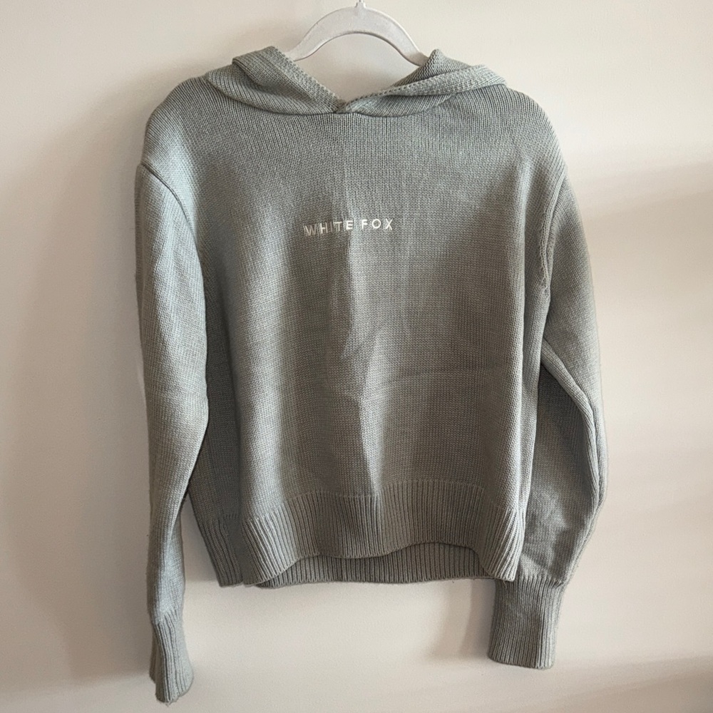White Fox Cool Knot Grey Hoodie S/M